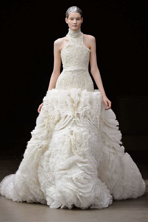 alexander mcqueen designer wedding dress.